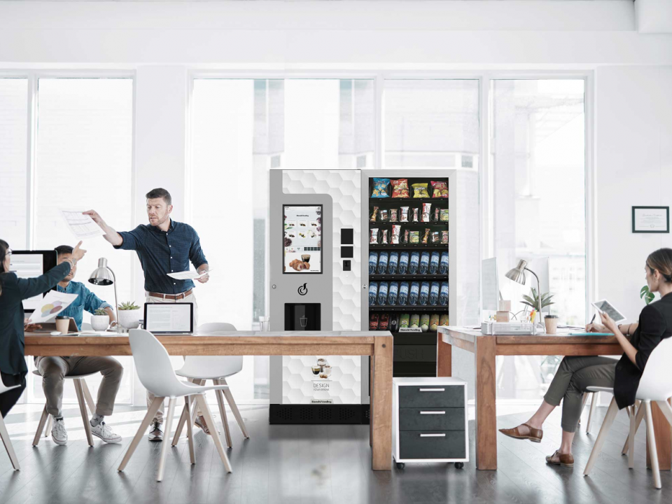 Novinka - Dotykový automat na kávu pre firmy